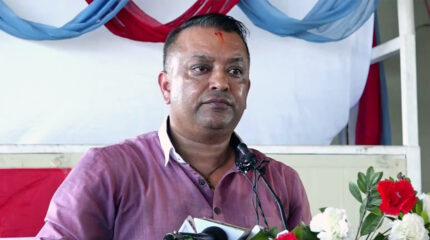 सतर्कता अपनाउन र उद्धार तथा राहतमा जुट्न गगन थापाको आग्रह