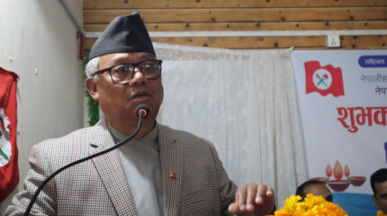 कोशीमा स्थिरताकालागि प्रदेश सहमतिको सरकार अपरिहार्य छ: सहमहामन्त्री आङदेम्बे