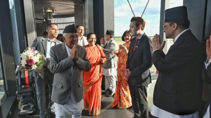 राष्ट्रपति पौडेल जर्मनीमा, आजदेखि औपचारिक भेटवार्ता