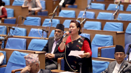 सत्तापक्षकै सांसदको प्रश्न- ‘क्याबिनेटमा ३३ प्रतिशत महिला देख्न पाइने कहिले हो?’