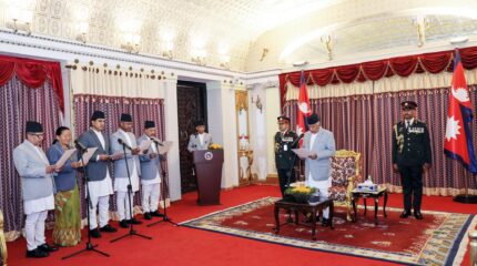 राष्ट्रपति पौडेलसँग पाँच देशका नवनियुक्त राजदुतले लिए शपथ