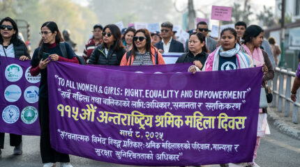 अन्तर्राष्ट्रिय श्रमिक महिला दिवस : ‘पितृसत्तात्मक सोच नफेरिएसम्म लैंगिक समानता प्राप्ति असम्भव’ [तस्बिरहरू]