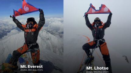 डान्सर कविता नेपालीले गरिन् सगरमाथा आरोहण