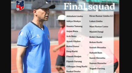 बंगलादेश र मलेसियासँगको खेलका लागि नेपाली टिमको घोषणा