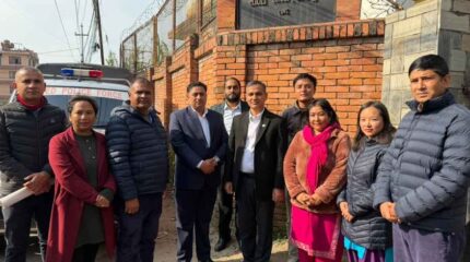 गृहमन्त्री अर्यालद्वारा सानोठिमीस्थित बाल सुधार गृहको निरीक्षण